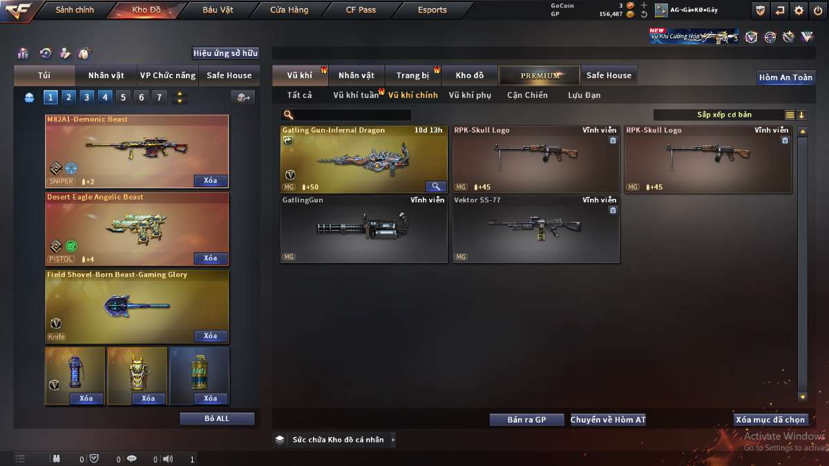 shop acc cf uy tin gia re